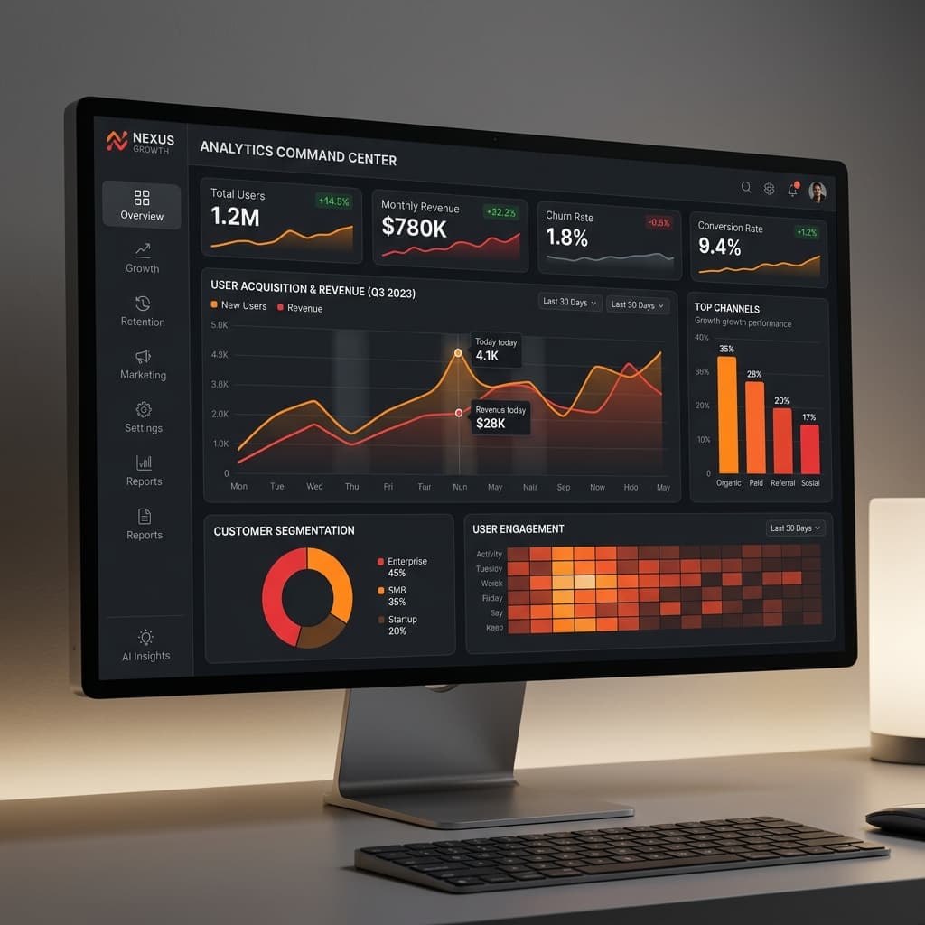 Growth Analytics and AI Workflows Visualization